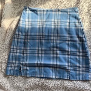 Blue Plaid Brandy Meville Skirt